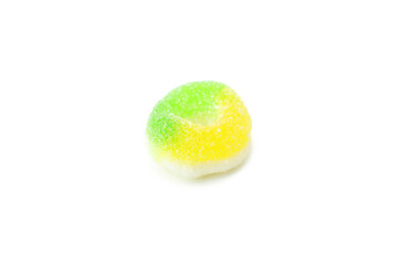 Tasty gummy candy isolated on white background