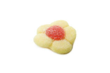 Tasty gummy candy isolated on white background