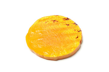 Tasty baked pumpkin isolated on white background
