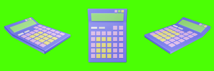 3d rendering calculator icon