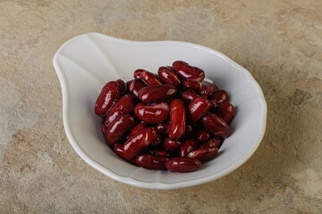 Canned red Kidney in the bowl
