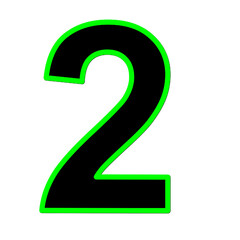 Fototapeta premium Number 1 2 3 4 5 6 7 8 9 