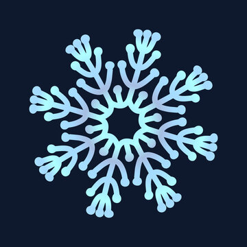 recommend clip art: cute snowflake, festive christmas design of unique winter symbol