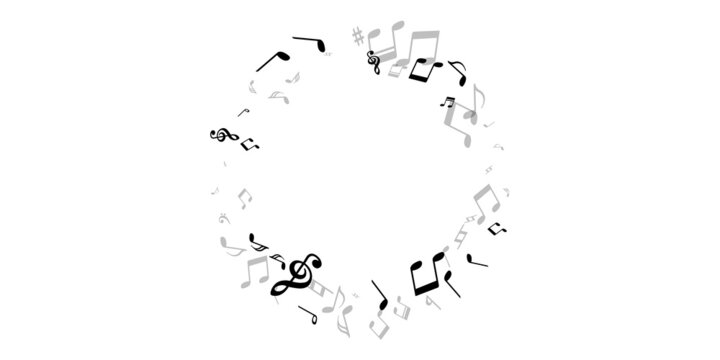 Music note symbols vector design. Melody