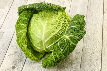 Organic Savoy Cabbage for cooking