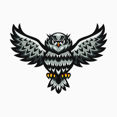 Owl Logo Illustration for Mascot