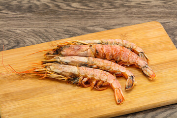 Tasty big Langoustine over the board