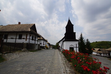 ハンガリー・世界遺産ホッローケー村の景色