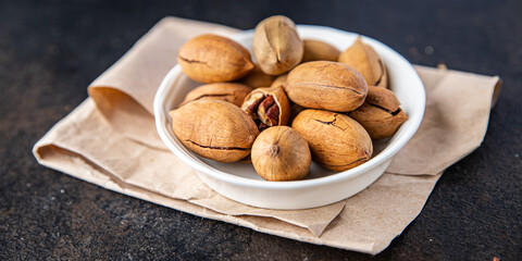pecan nut fresh meal snack on the table copy space food background rustic vegan or vegetarian food