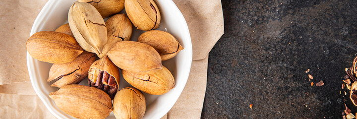 pecan nut fresh meal snack on the table copy space food background rustic vegan or vegetarian food