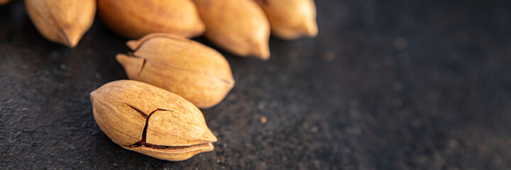 pecan nut fresh meal snack on the table copy space food background rustic vegan or vegetarian food