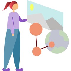 Content office manager icon vector on white