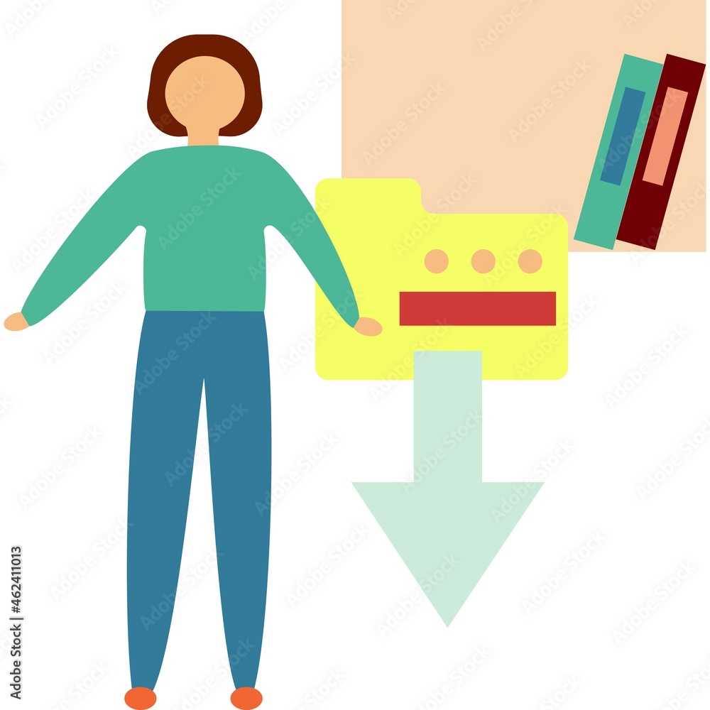 Aufkleber upload file icon data storage vector on white