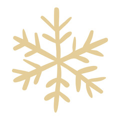 Christmas snowflake for laser cutting. Hand made Vector illustration..