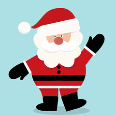 character santa claus isolated, vector