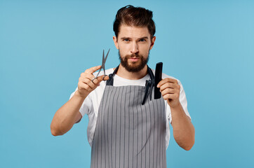 bearded man beauty saloon fashion Job