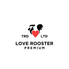 premium Rooster lover logo design