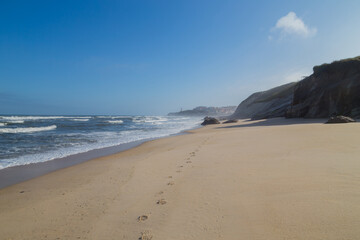 Beautiful beach in Sao Martinho do Porto