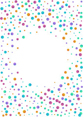 Multicolored Dot Independence Vector  White