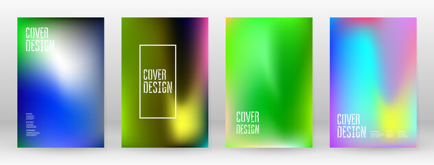 Fototapeta premium Pastel Soft. Rainbow Gradient Set Color Background