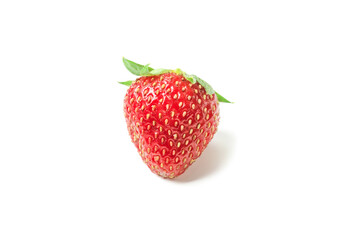 fresh ripe strawberry isolated on white background