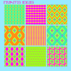 Fototapeta premium Pattern vector tiles traditional textures ornamental ceramics Spanish Portuguese Mexican Arabic Moroccan Italian colonial hydraulic majolica Turkish azulejos baldosas losetas racholas cerámicas