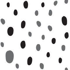 Hand drawn circles. Abstract geometric seamless pattern. Trendy texture. Background texture.