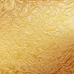 Shiny gold texture paper or metal. Golden foil