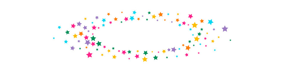 Obraz premium Color Falling Vector Panoramic White Background