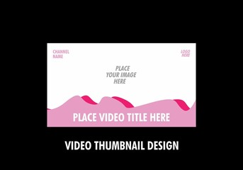 Colorful graphic of video thumbnail