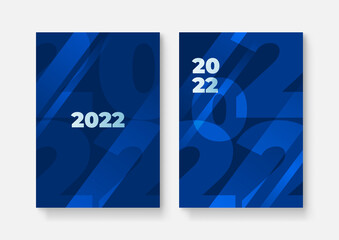 Happy New Year 2022 Cover Design Patter, Vector illustration. Annual report 2022, future, business, template layout design, cover book. vector illustration , presentation abstract flat background