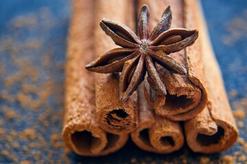 cinnamon sticks and anise