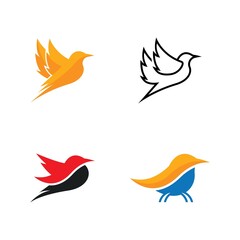 Bird logo icon set