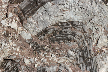 rock geology stratification