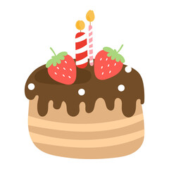 birthday cake illustration