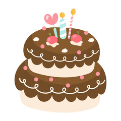 birthday cake illustration