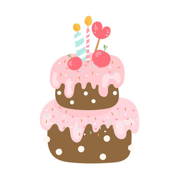 birthday cake illustration