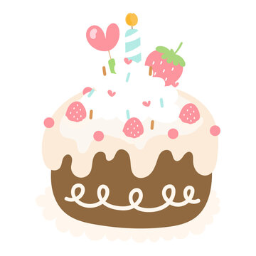 birthday cake illustration