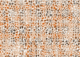 Animal Dots Plaid Mix Pattern Seamless Art Perfect For Endless Fabric Check Leopard Design Trendy Rich Colors