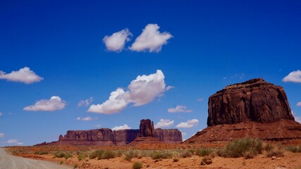 Monument Valley on the American Indian Reservation ,Indian rote 42.