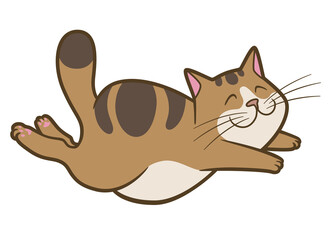 Cartoon jumping cat