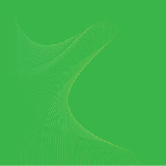 Abstract wave element for design. Digital frequency track equalizer. Stylized line art background. Vector illustration. Wave with lines created using blend tool. Curved wavy line, smooth stripe.