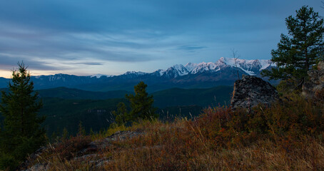 landscape with mountains