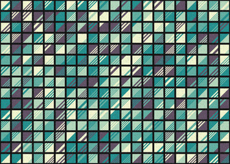 Abstract Geometric Pattern generative computational art illustration