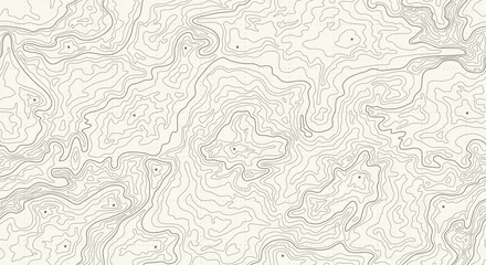 Keuken achterwand Landschap patronen Topographic map. Height map with contour lines and dotted line grid seamless vector pattern background illustration  © fim.design