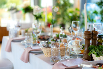 wedding table setting