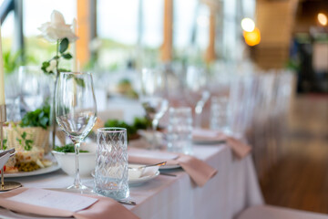 wedding table setting