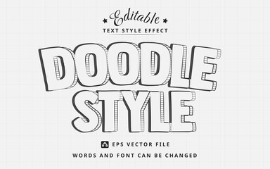 Doodle Style Editable Text Effect