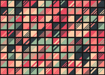 Abstract Geometric Pattern generative computational art illustration