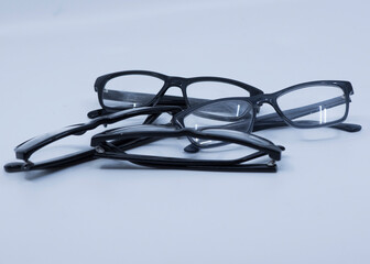 optical glasses with frame as visual aid